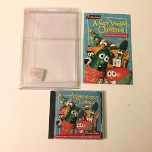 Veggie Tales A Very Veggie  Christmas CD Christmas Album And Activity Book